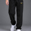 Trendy Tribe Men’s Premium Black Relaxed-Fit Trousers with Modern Straight-Leg Design