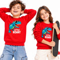 TRENDY TRIBE KIDS RED LITTLE ROAR DINOSAUR SWEATSHIRT – BOYS & Girls