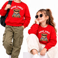 TRENDY TRIBE RED GOOD VIBES GRAPHIC SWEATSHIRT – BOYS & GIRLS