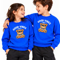 TRENDY TRIBE KIDS BLUE GRAPHIC SWEATSHIRT – UNISEX BOYS & GIRLS