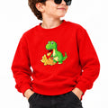 TRENDY TRIBE RED DINO GRAPHIC SWEATSHIRT – KIDS CASUAL COLLECTION