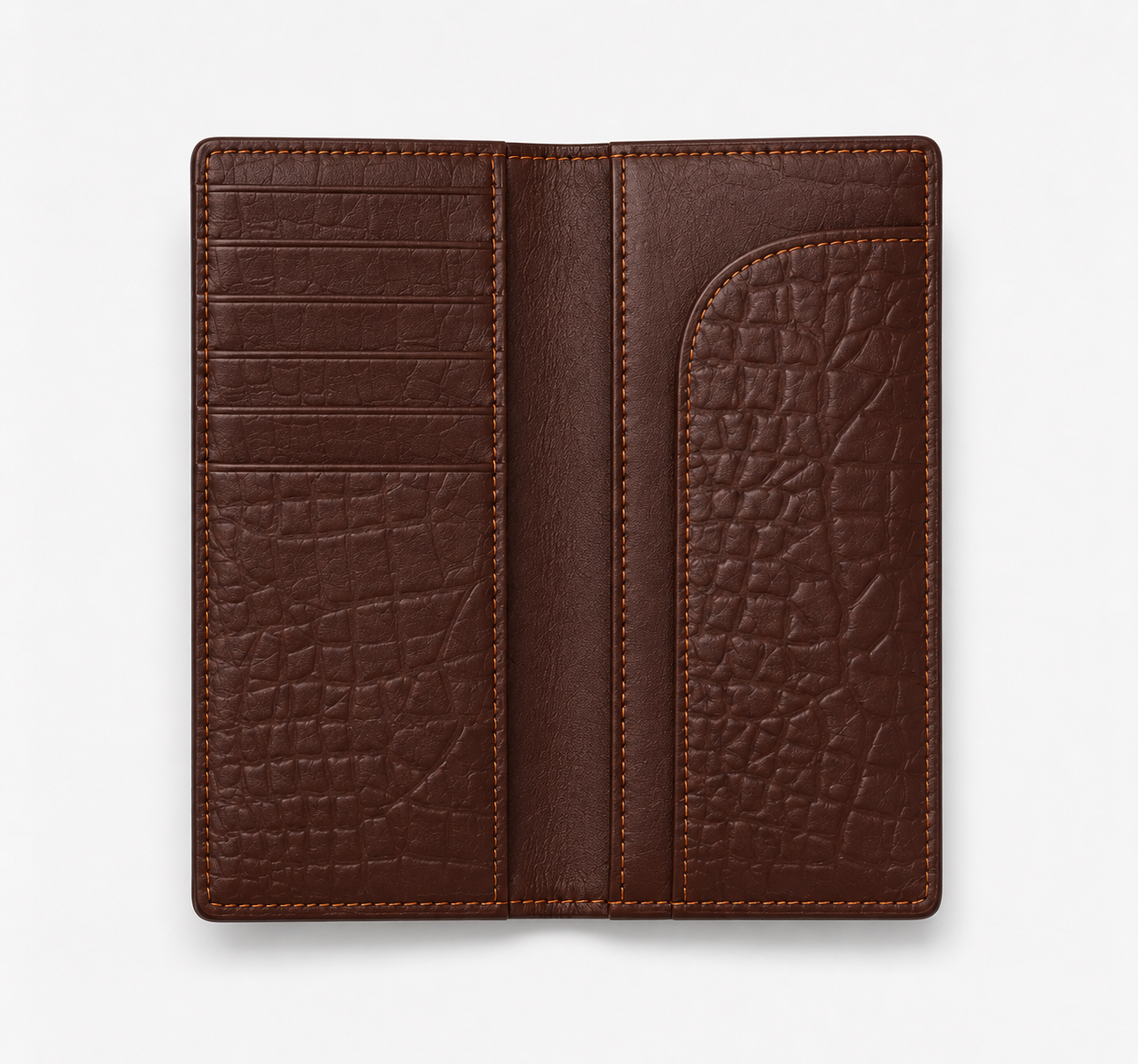 Premium Crocodile Texture Long Wallet for Men