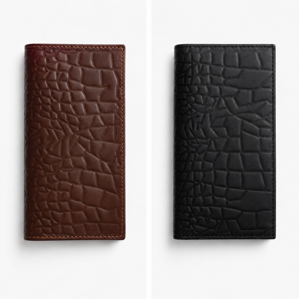 Premium Crocodile Texture Long Wallet for Men