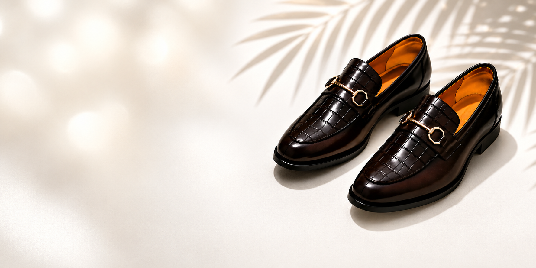 Premium men's formal leather loafers design for business and casual wear