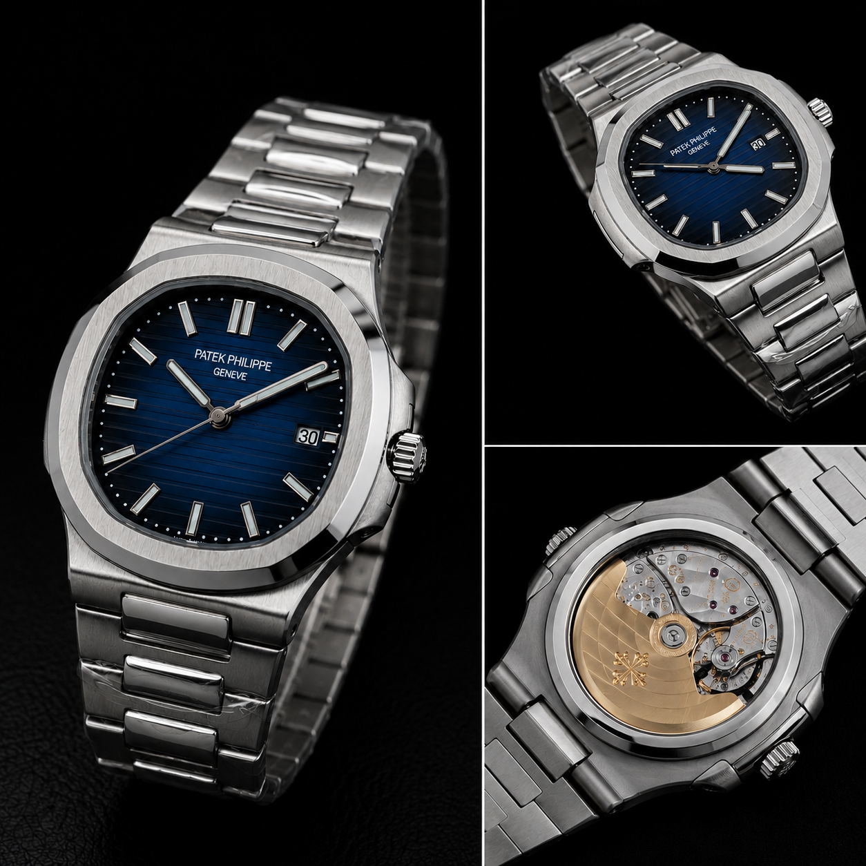 Luxury Stainless Steel Blue Dial Men’s Watch – Premium Analog Wrist Watch for Men