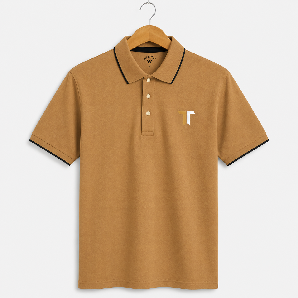 TT Premium Camel Polo Shirt for Men – Classic Fit Smart Casual Wear